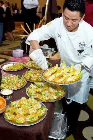 caesar salad plating